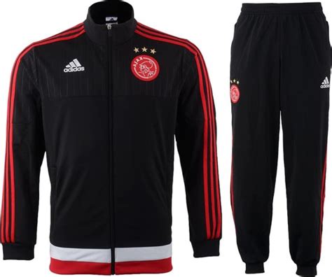 adidas ajax trainingspak maat xl mannen zwart rood|adidas ajax shirt.